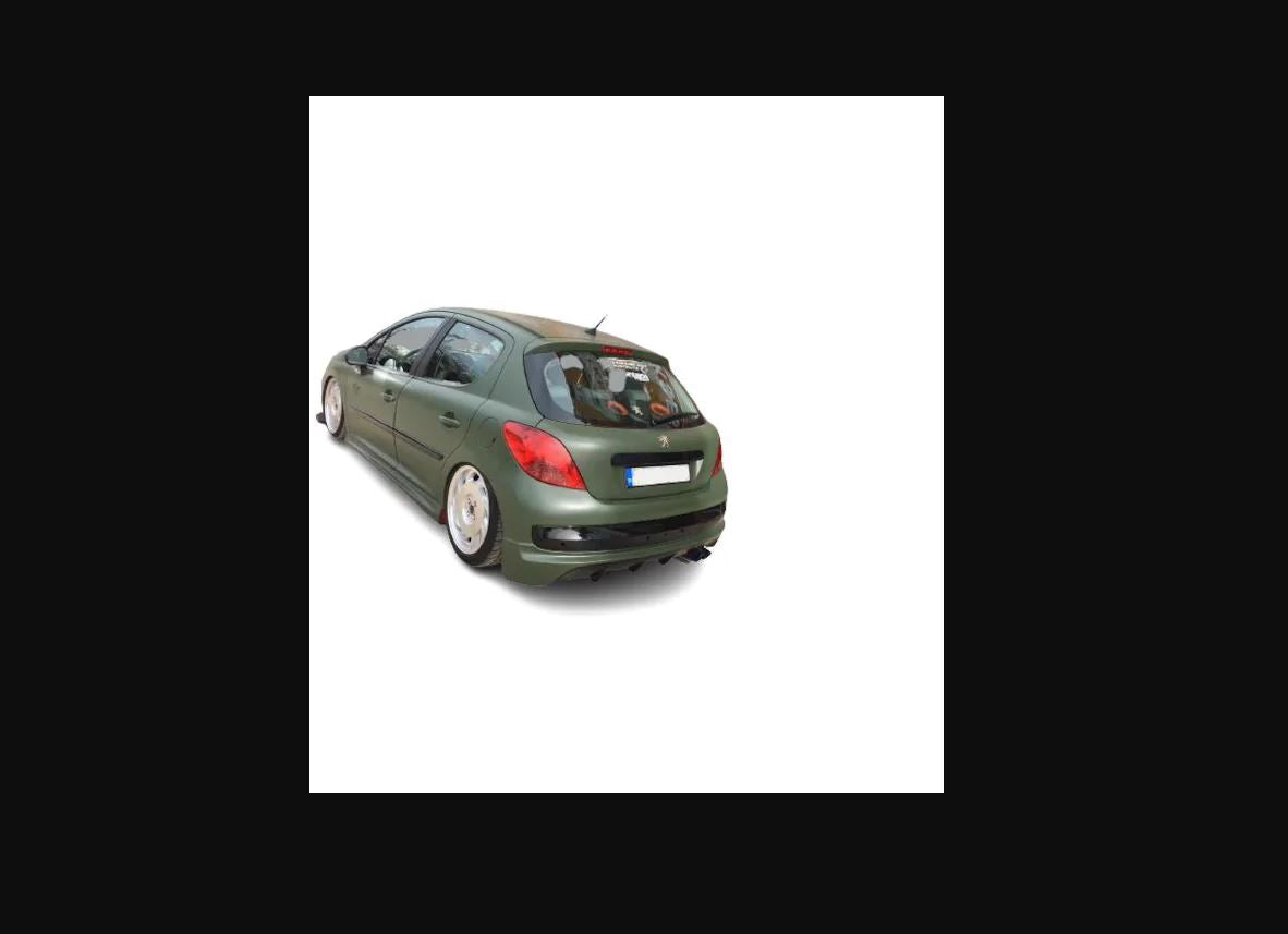 Plastic Rear Bumper Diffuser for Peugeot 207 (2006–2012) – Sporty Rear Splitter Attachment