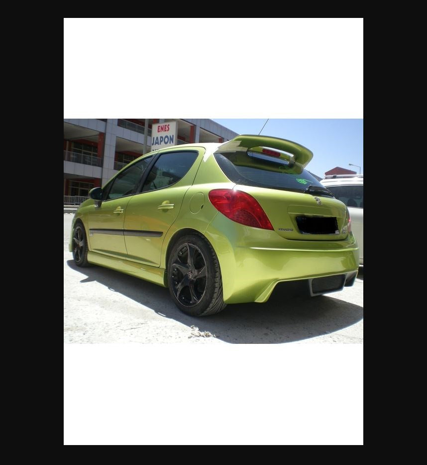 High Style Rear Spoiler for Peugeot 207 – Unpainted & Unprimed Sport Wing