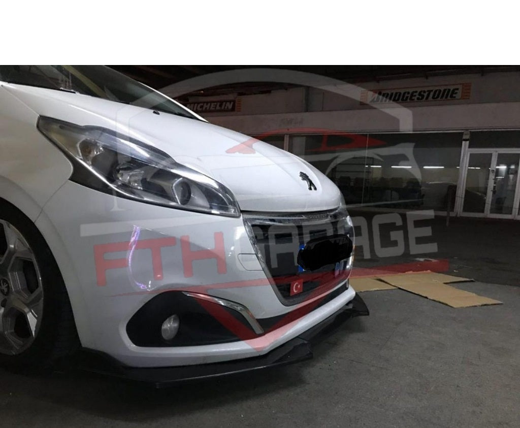 Front Bumper Lip Splitter for Peugeot 208 (2012–2020) – Sporty Lower Lip Extension
