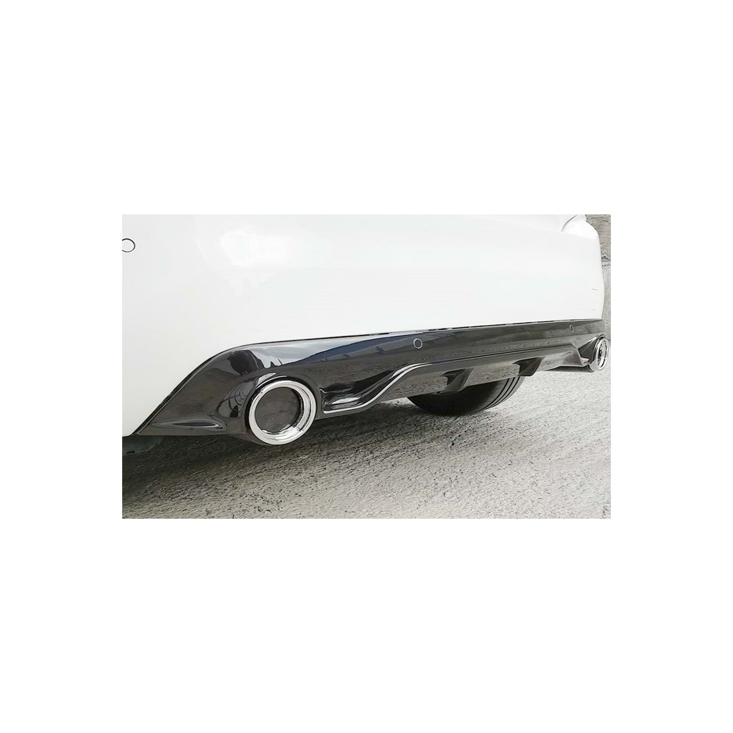 Racer Rear Diffuser + Chrome Exhaust Tips for Peugeot 308 (2013–2019) – Piona Black Sport Kit
