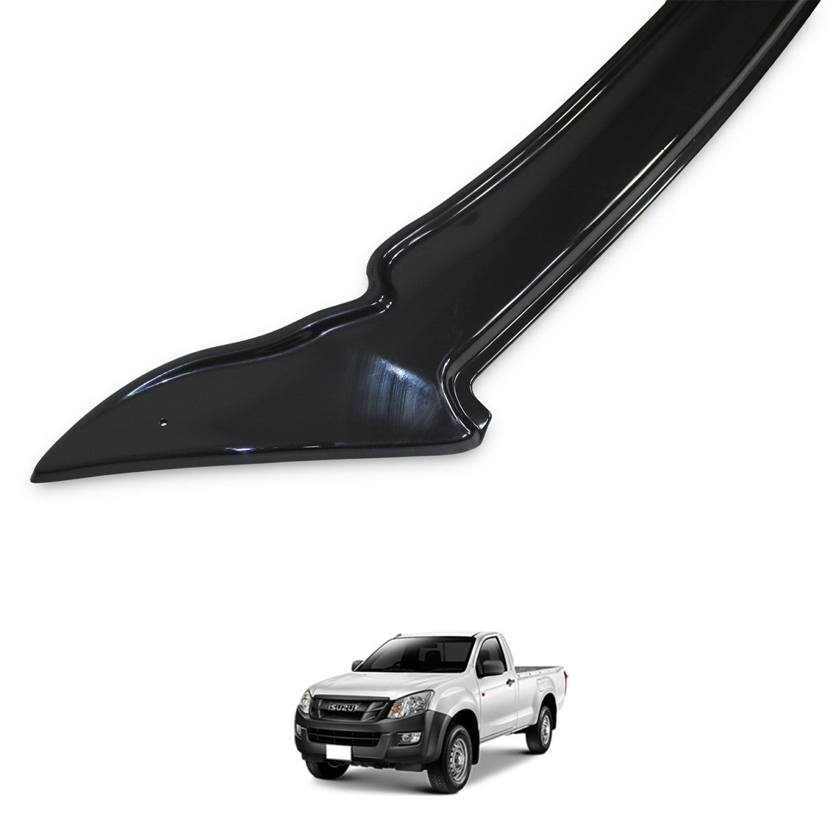 For Isuzu D-Max 2012–2019 Front Hood Deflector – Bug Shield Hood Spoiler Guard