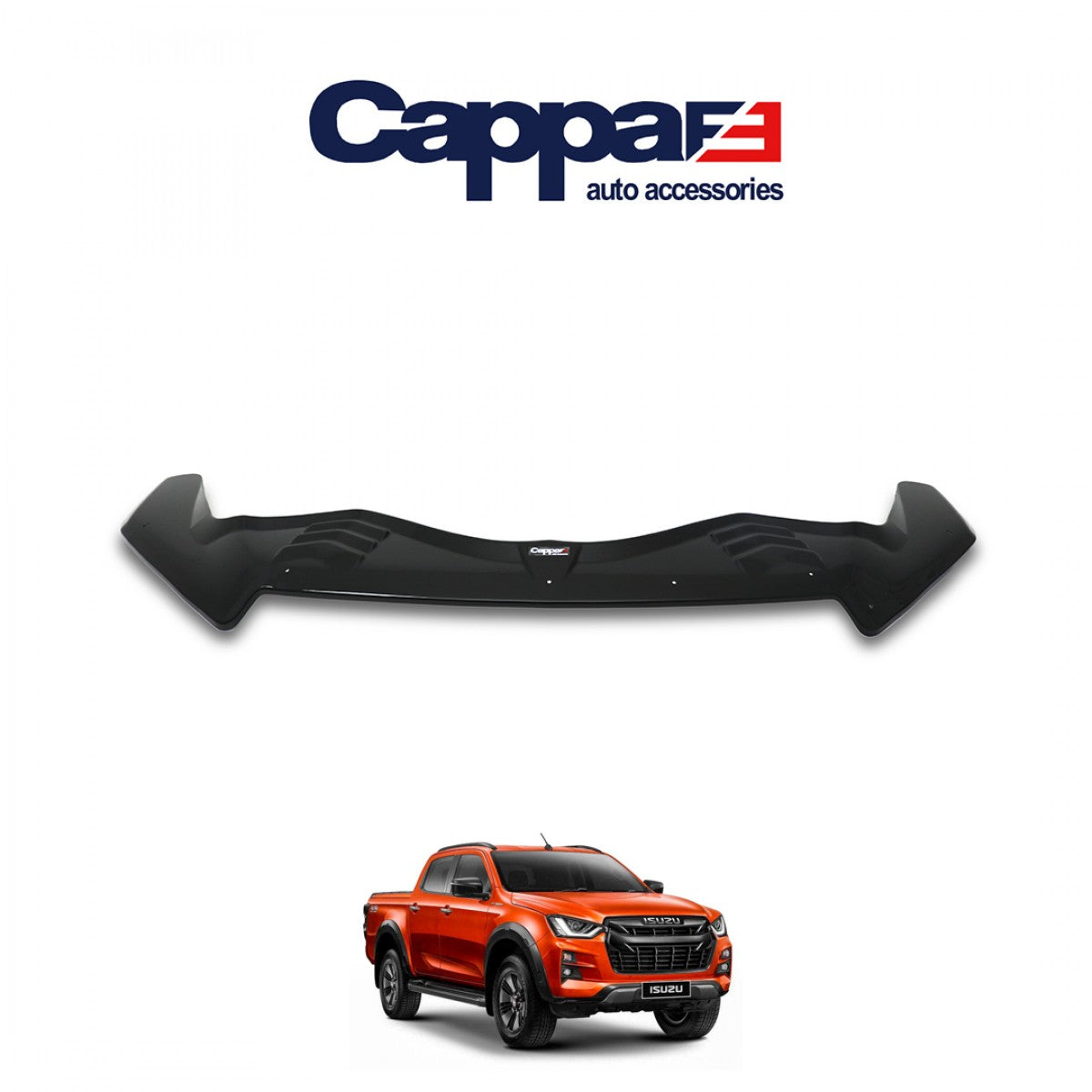 For Isuzu D-Max 2021+ Bat Style Hood Deflector – Front Hood Spoiler Bug Shield Guard