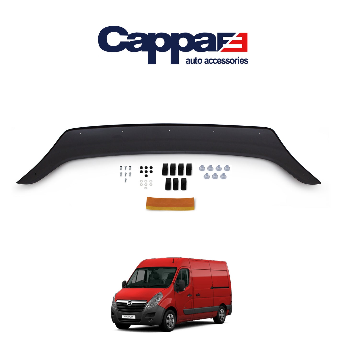 Front Hood Deflector for Opel Movano (2010–2024) – Bug Shield Protection Spoiler Guard