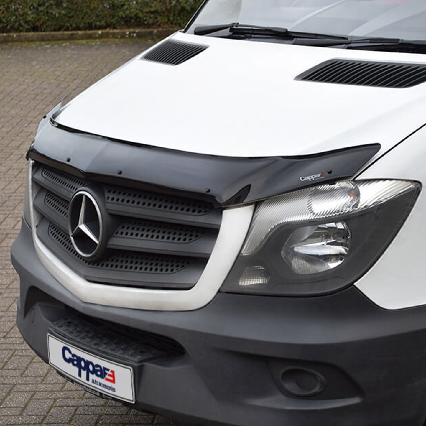 For Mercedes-Benz Sprinter W906 Front Hood Protection Spoiler (2014–2017) – Bug Shield Hood Deflector Guard
