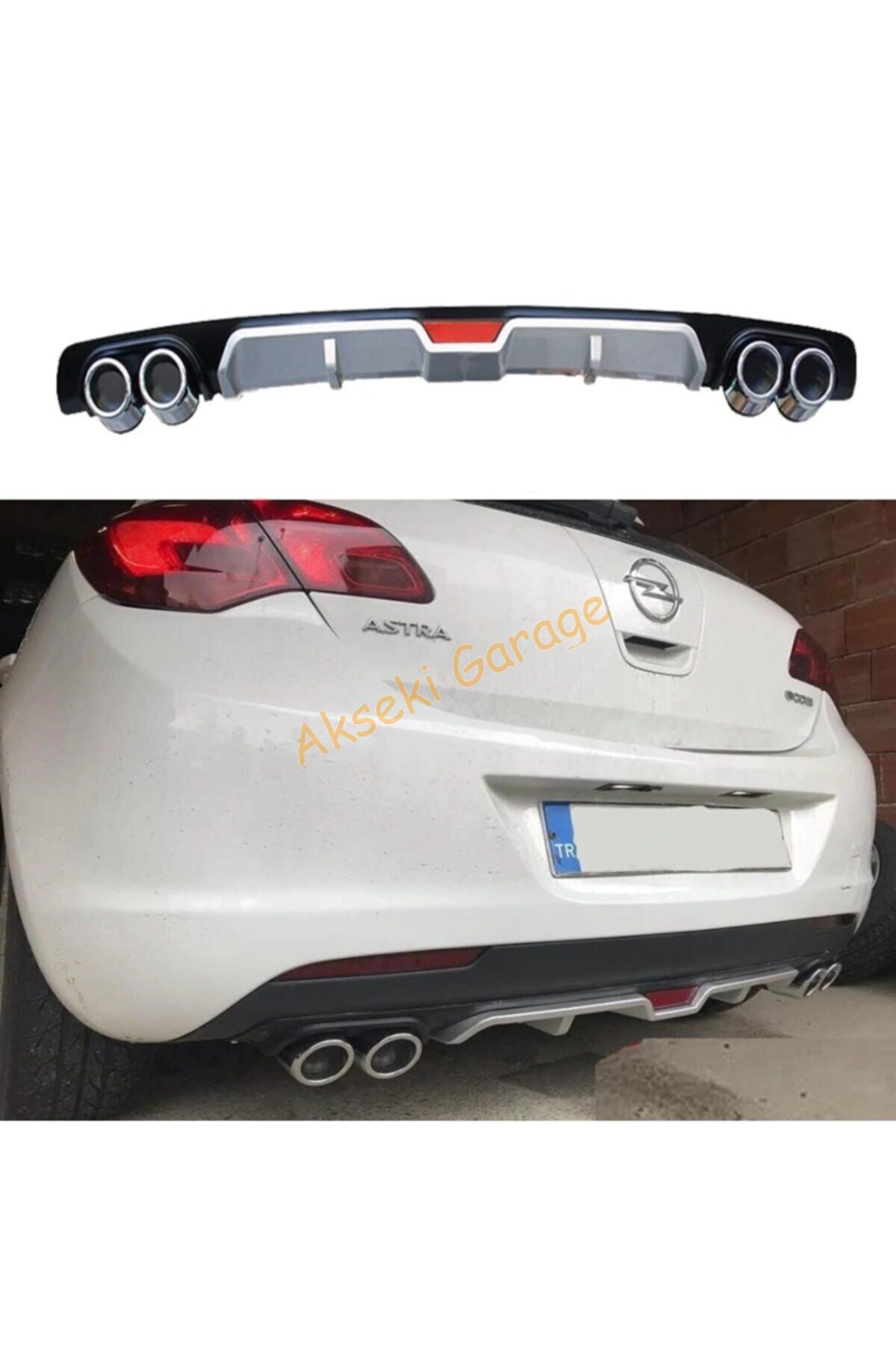 Universal Rear Bumper Diffuser for Opel Astra J HB (2009–2016) – Sport Style Rear Spoiler Upgrade