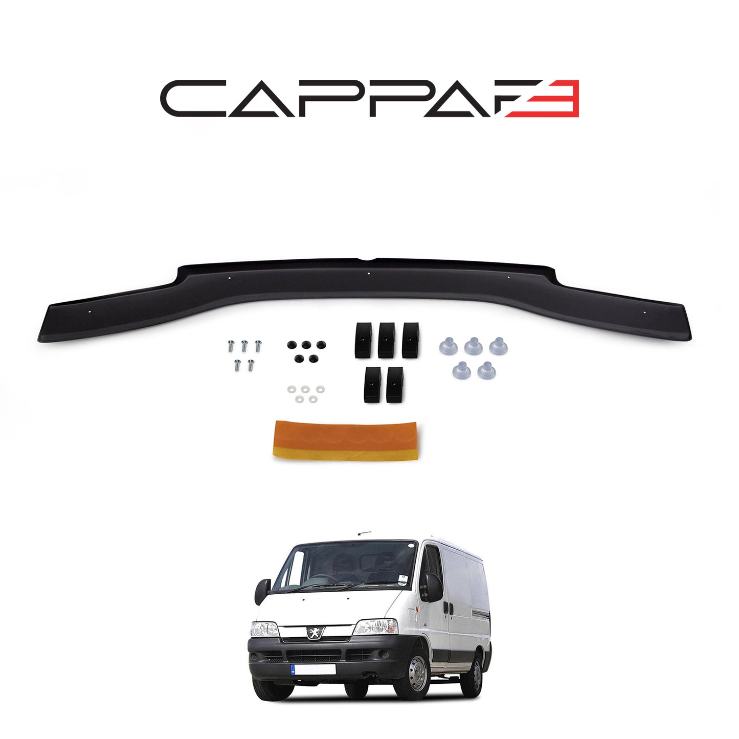 Front Hood Bug Deflector for Peugeot Boxer (1994–2014) – Protective Spoiler Shield Guard