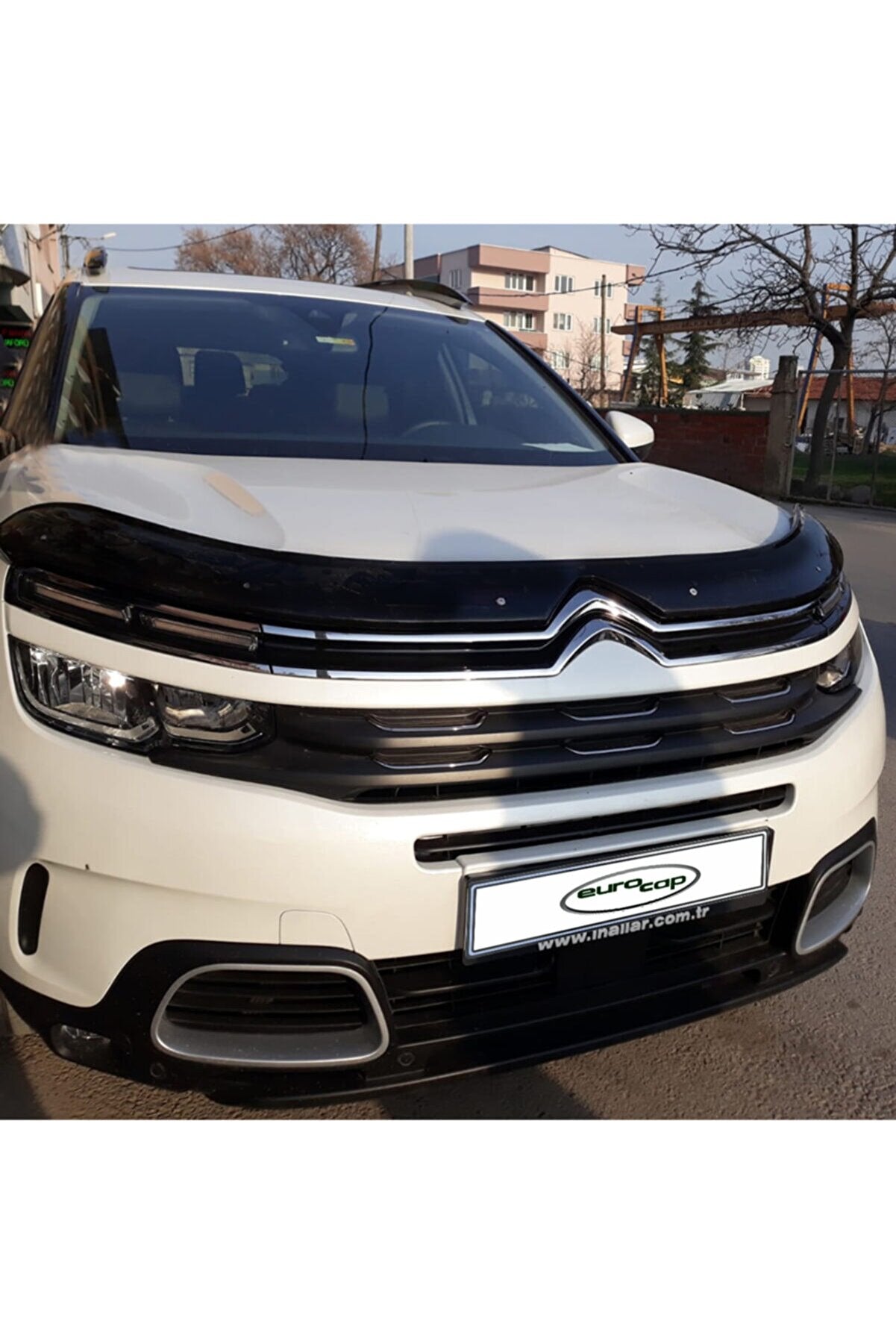 For Citroen C5 Aircross 2017+ Glossy Black Hood Deflector – Bug Shield & Front Bonnet Protection Spoiler