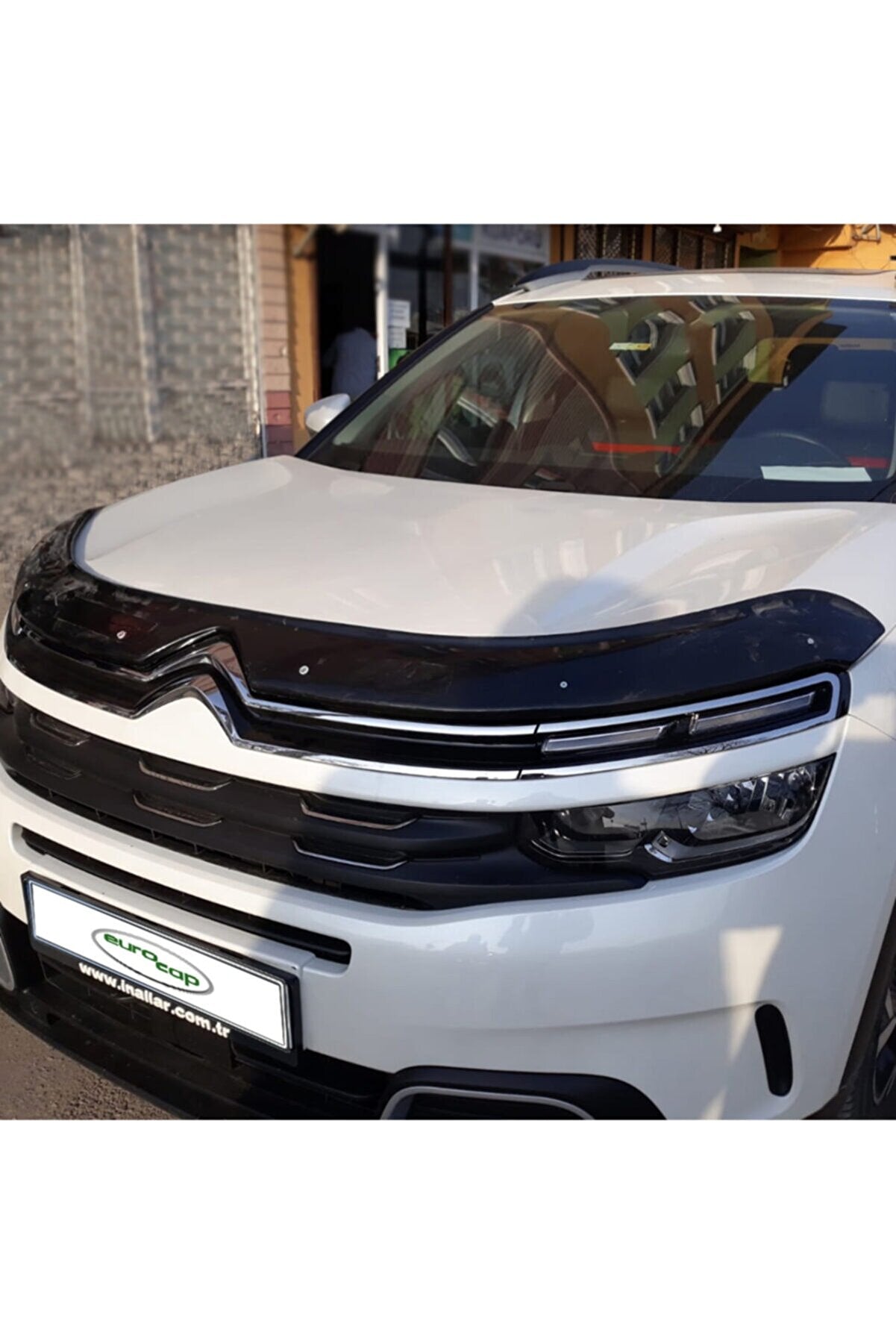 For Citroen C5 Aircross 2017+ Glossy Black Hood Deflector – Bug Shield & Front Bonnet Protection Spoiler