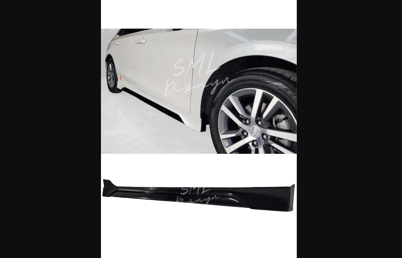 Plastic Side Skirts Sills for New Honda Civic FE1 (2022–2023) – Sleek & Durable Exterior Upgrade