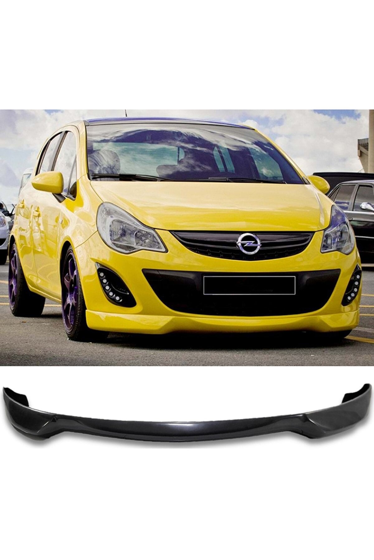 For Stinmtz Style Front Lip Spoiler for Opel Corsa D (2011–2014) UNPAINTED – Sporty Front Bumper Splitter Upgrade