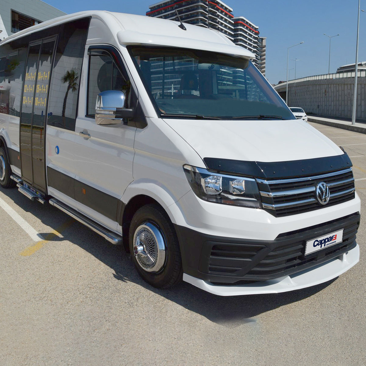 For  VW Volkswagen Crafter Front Hood Protection Spoiler (2018β2024) β Bug Shield Deflector Guard