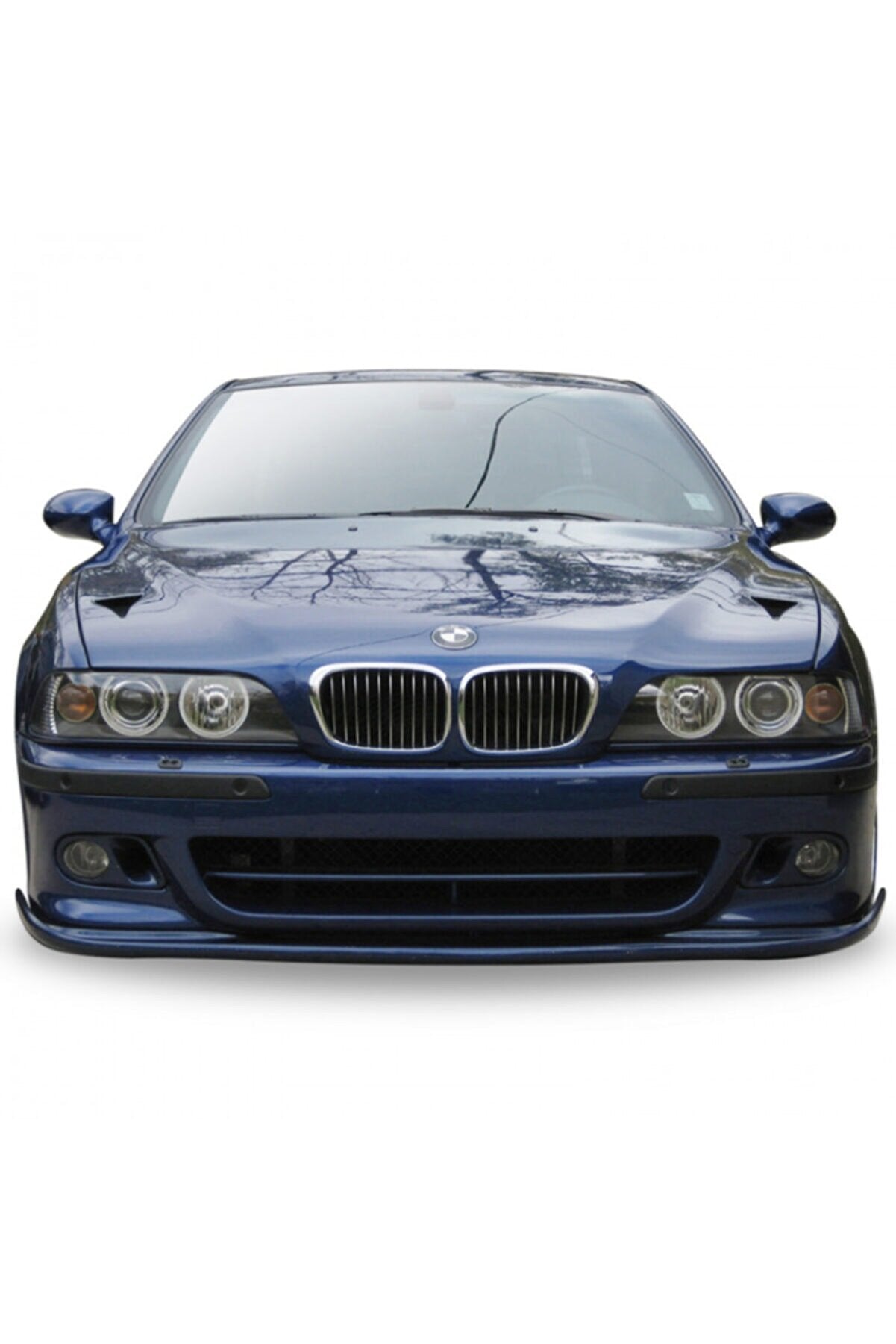 For BMW E39 M5 Hman Front Bumper Lip – Glossy Black Plastic (1995–2004)
