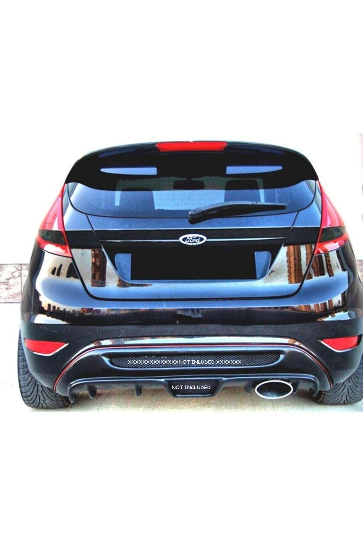 For Ford Fiesta 2009–2016 Rear Diffuser – Rear Bumper Attachment (Grilles Not Included)