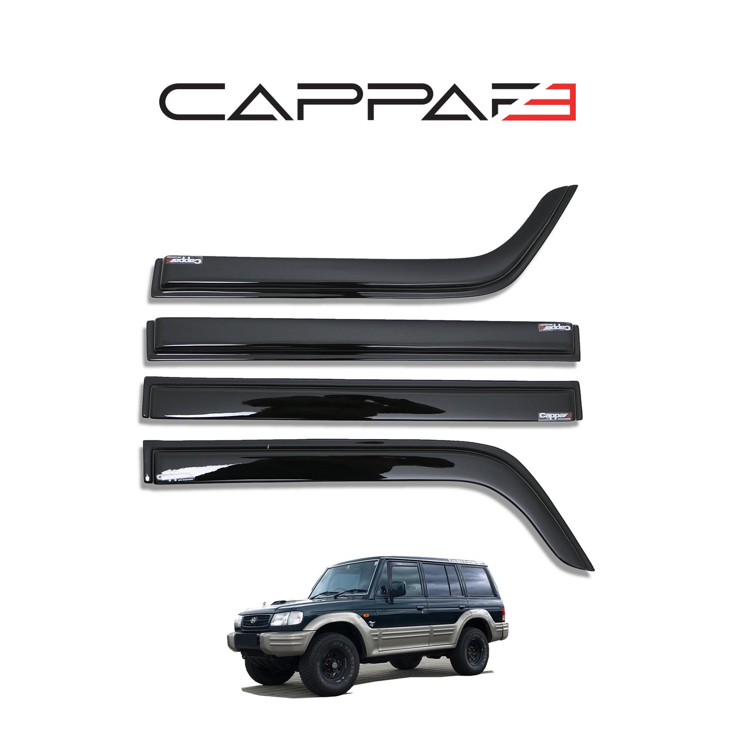For Hyundai Galloper Window Spoiler (1997–2003) – Windshield Rainshield Visor
