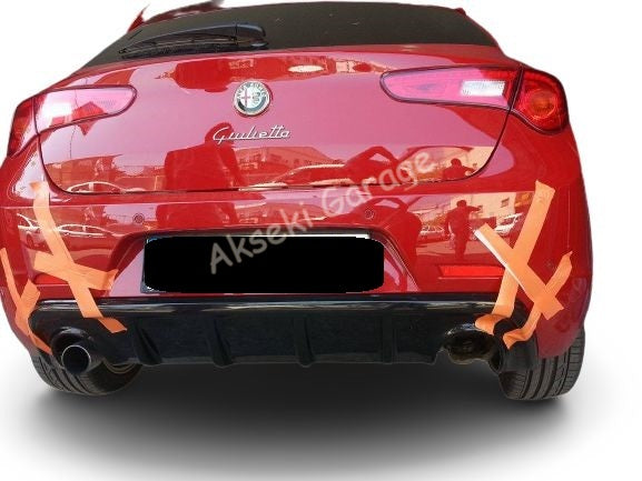 Rear Bumper Diffuser Lip for Alfa Romeo Giulietta (2010–2020) – Sport Style Tail Tear Design
