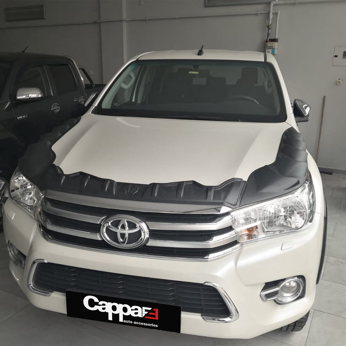 For Toyota Hilux Dragon Pack Hood Protector & Bug Shield (2015–2020) – Front Hood Spoiler Deflector Guard