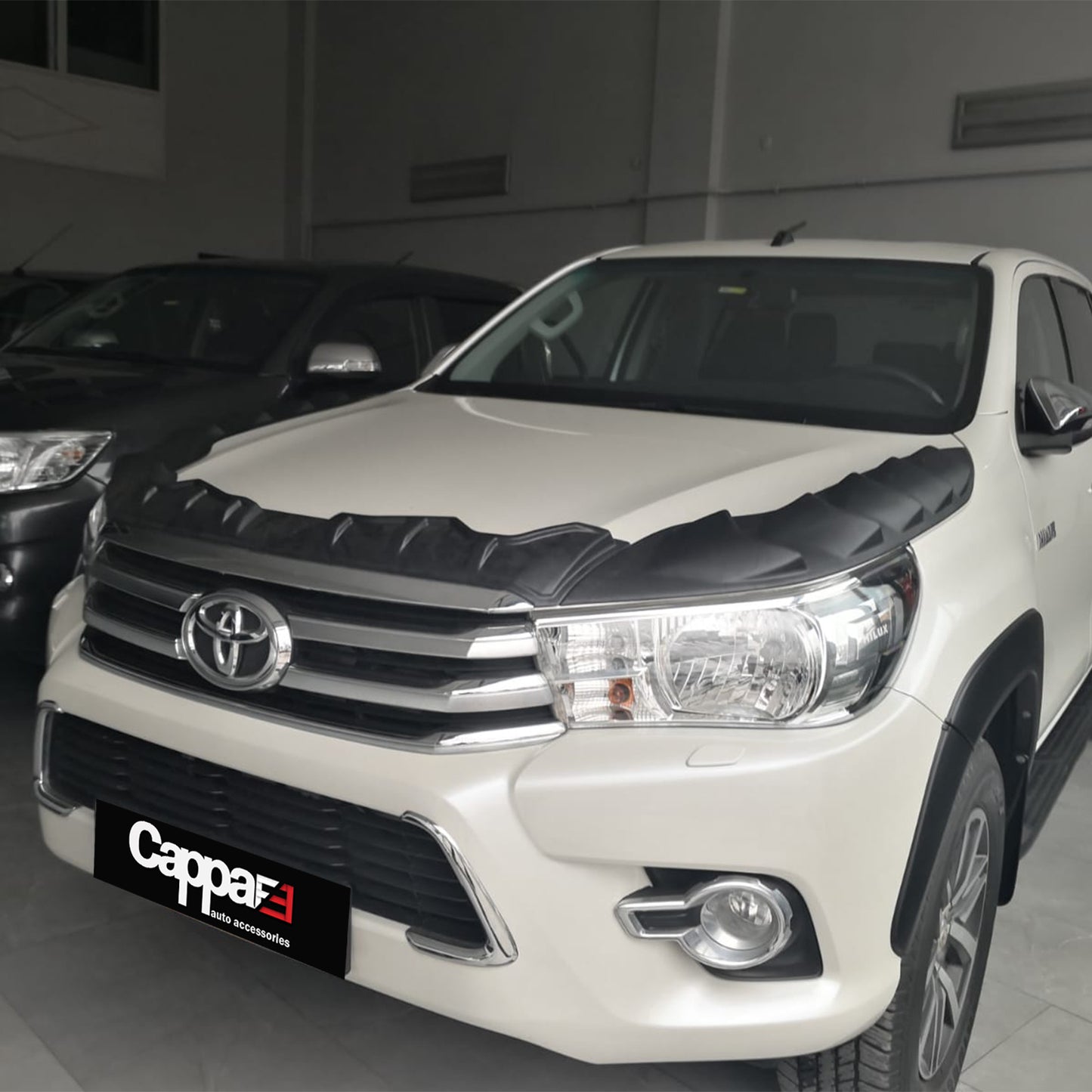 For Toyota Hilux Dragon Pack Hood Protector & Bug Shield (2015–2020) – Front Hood Spoiler Deflector Guard