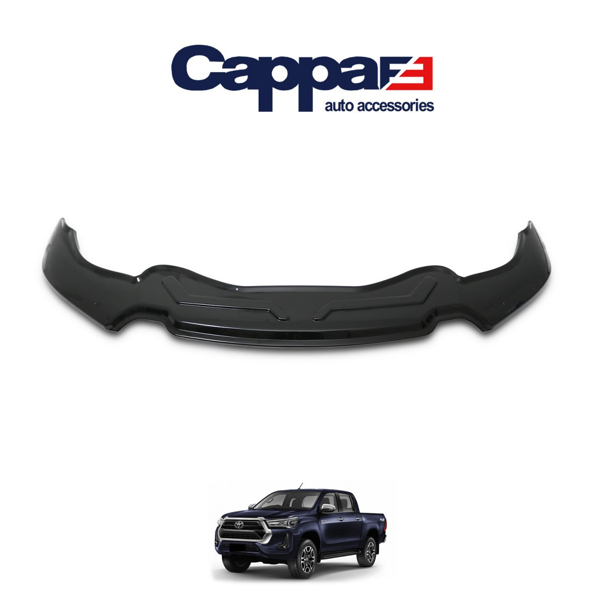 Front Hood Bug Shield & Deflector Guard for Toyota Hilux (2021–2026) – Tough & Sleek Hood Protection Spoiler