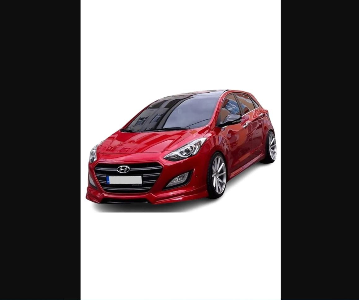 For Hyundai i30 Front Lip Custom Style Prefix – Plastic, Unpainted & Unprimed (2011–2016)