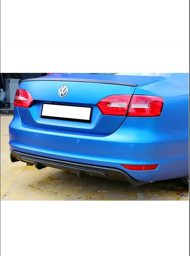 Piano Black Case R Rear Diffuser for VW Jetta Mk6 Non-Facelift (2010–2014) – No Outlet