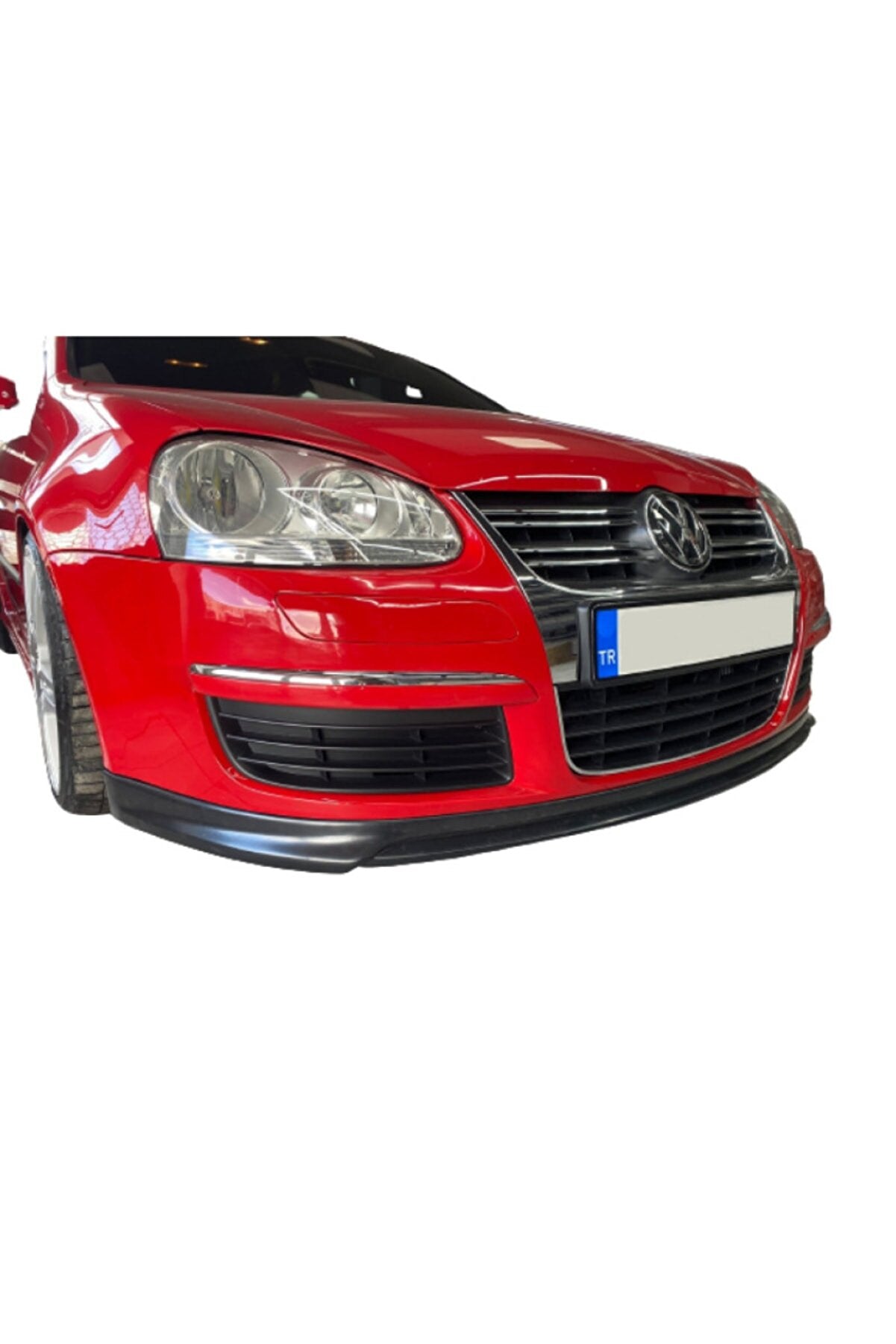 Votex Style Front Lip Splitter for Volkswagen VW Jetta MK5 (2006–2011) Unpainted unprimed – Durable Plastic Prefix