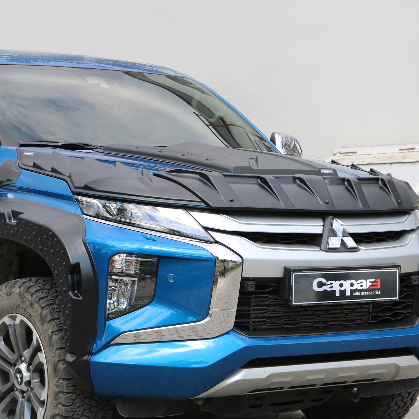 For Mitsubishi L200 Dragon Pack Hood Protector Spoiler (2019–2024) – Front Bug Shield & Hood Deflector