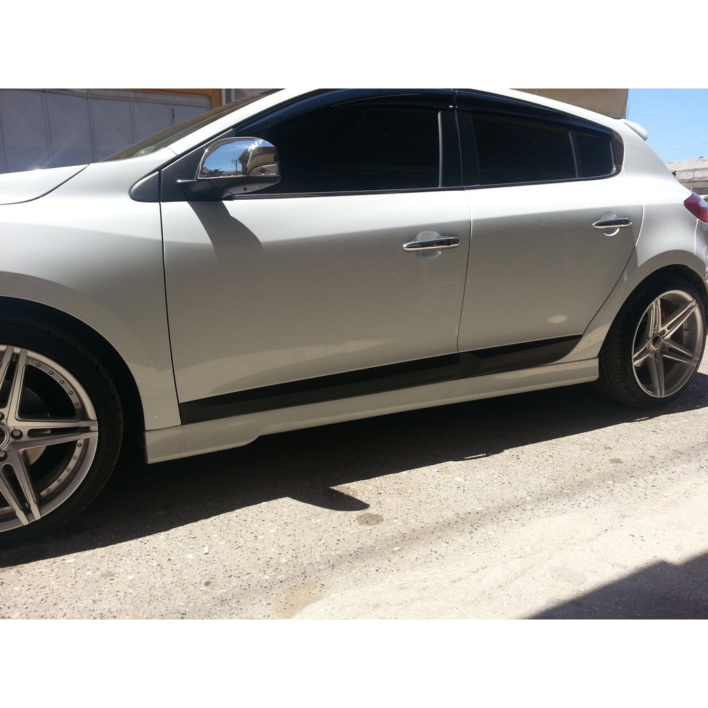 Team Sport Style Side Skirts (Right & Left) for Renault Megane 3 HB/Coupe (2009–2013) Unpainted Unprimed– ABS Plastic