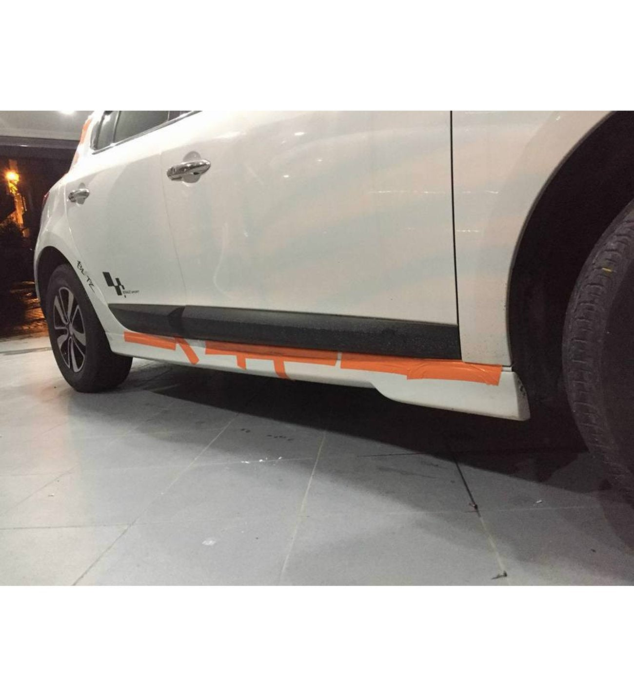 Team Sport Style Side Skirts (Right & Left) for Renault Megane 3 HB/Coupe (2009–2013) Unpainted Unprimed– ABS Plastic