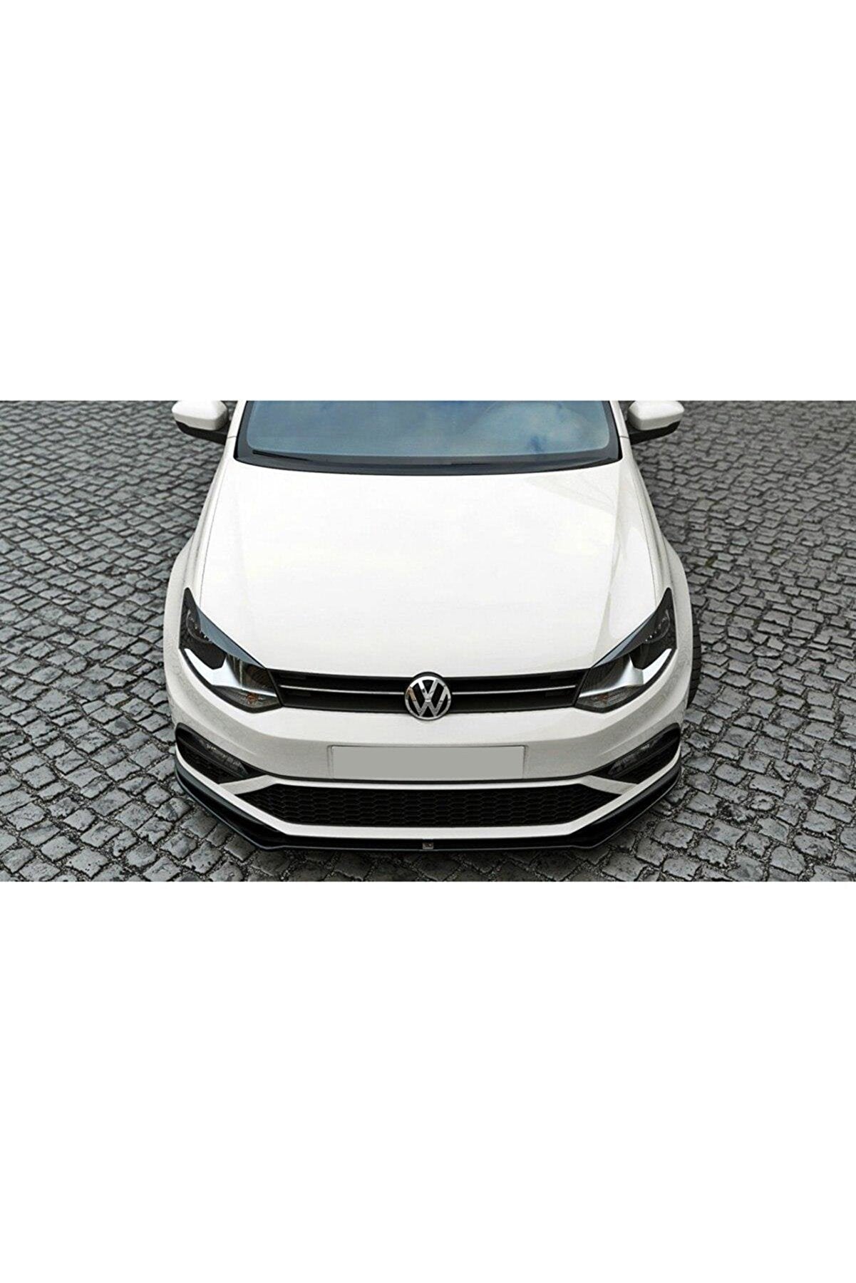 Front Lip Spoiler for VW Volkswagen Polo Mk5 6C GTI (2014–2017) – Facelift Bumper Compatible