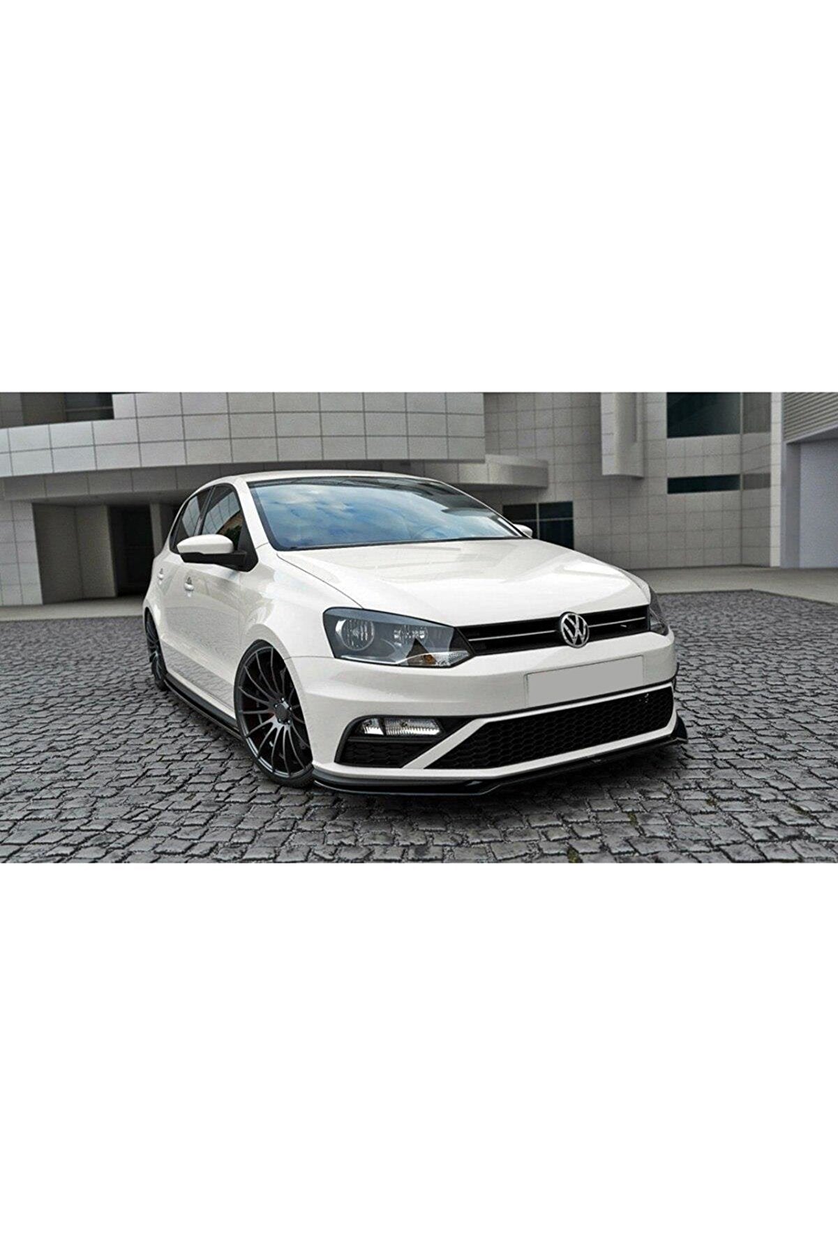 Front Lip Spoiler for VW Volkswagen Polo Mk5 6C GTI (2014–2017) – Facelift Bumper Compatible