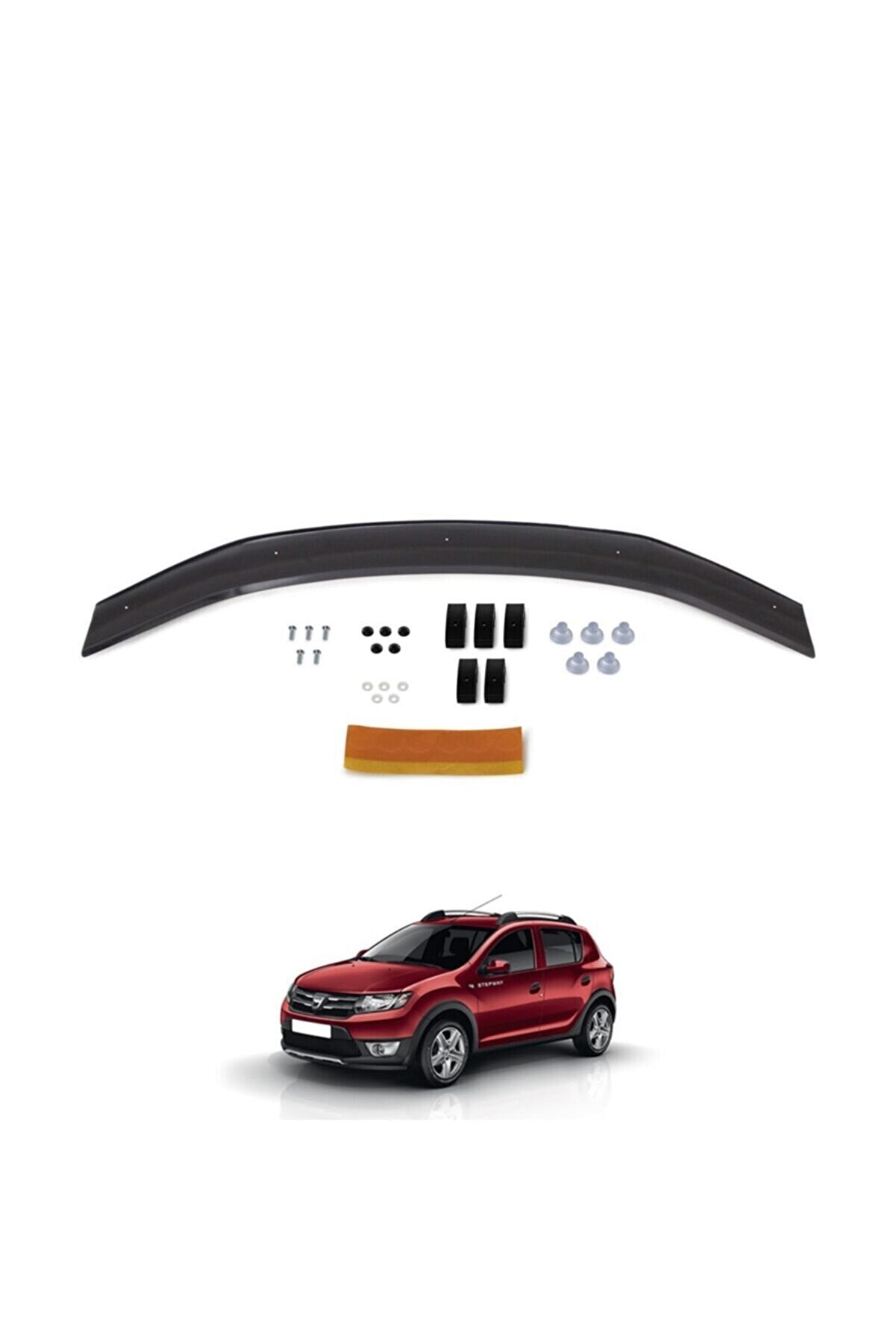 For Dacia Sandero 2012–2020 Front Hood Deflector – Bug Shield & Bonnet Protection Guard