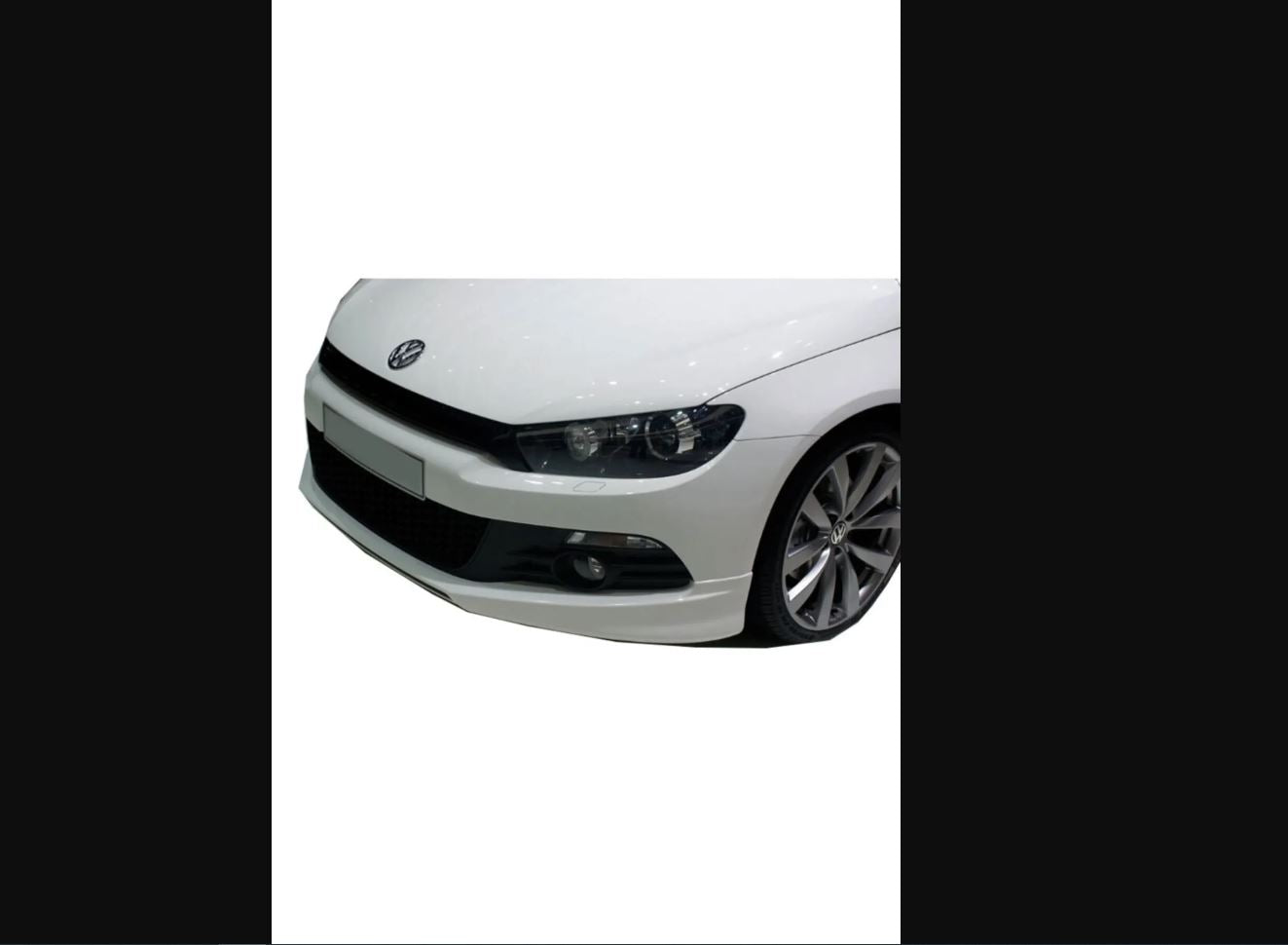 R-Line Front Bumper Insert for VW Volkswagen Scirocco (2009–2014 Non-Facelift) – Unpainted Plastic Lip Add-On | OEM Fit