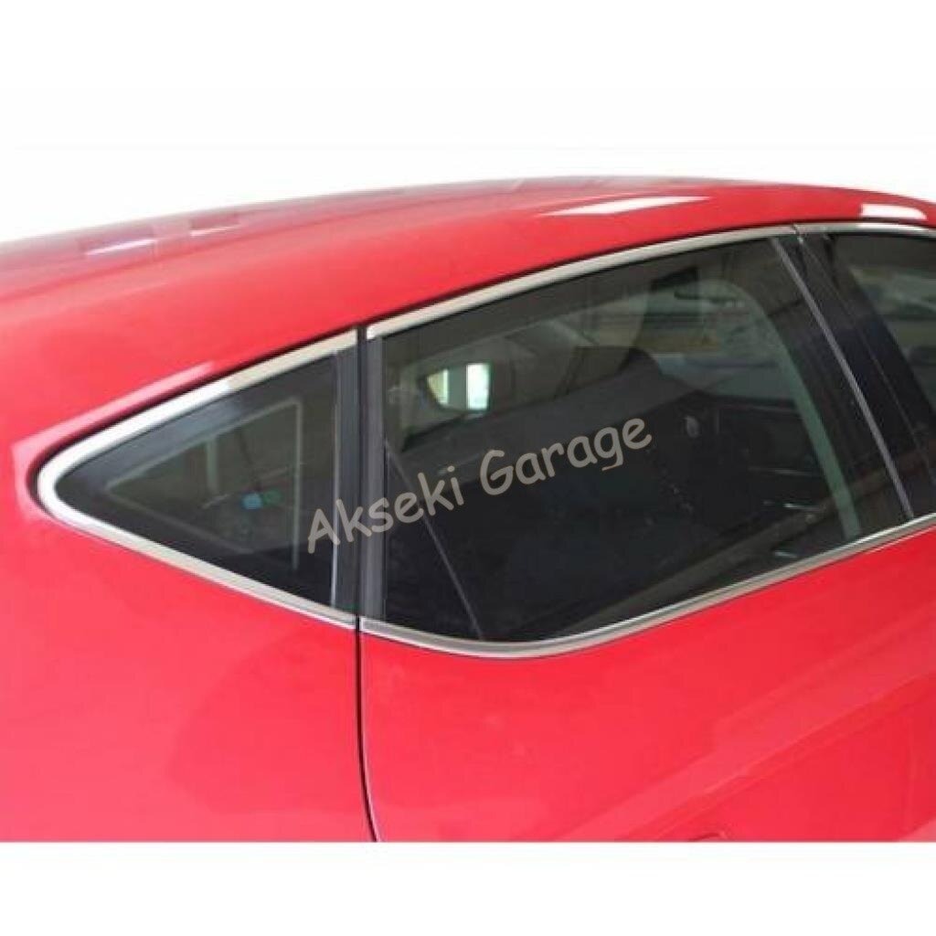 12-Piece Chrome Window Streamer Trim for Seat Leon 2013-2019 Full Tour – Premium Stainless Steel