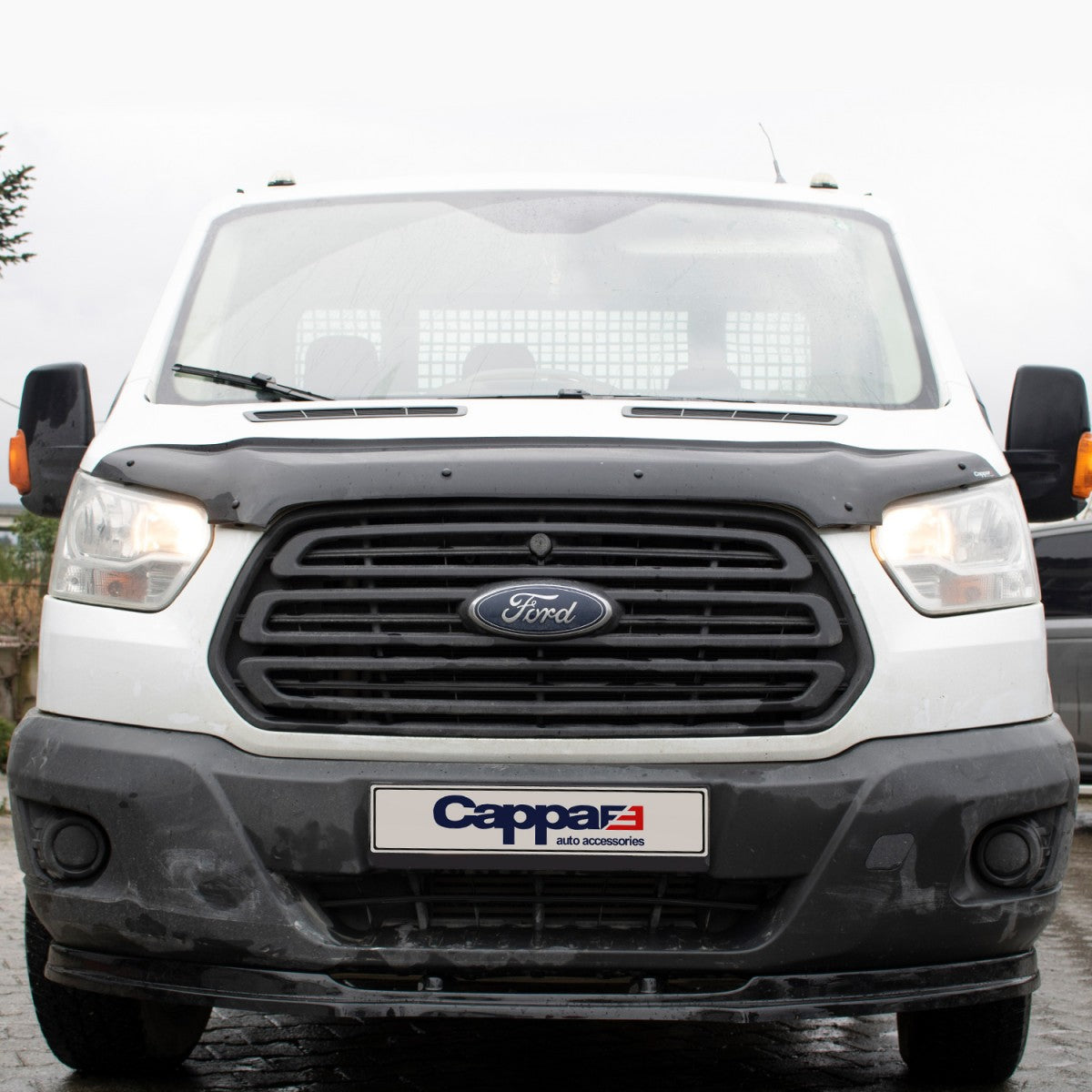 For Ford Transit 2014–2025 Front Hood Protector – Bug Shield Edge Deflector Guard