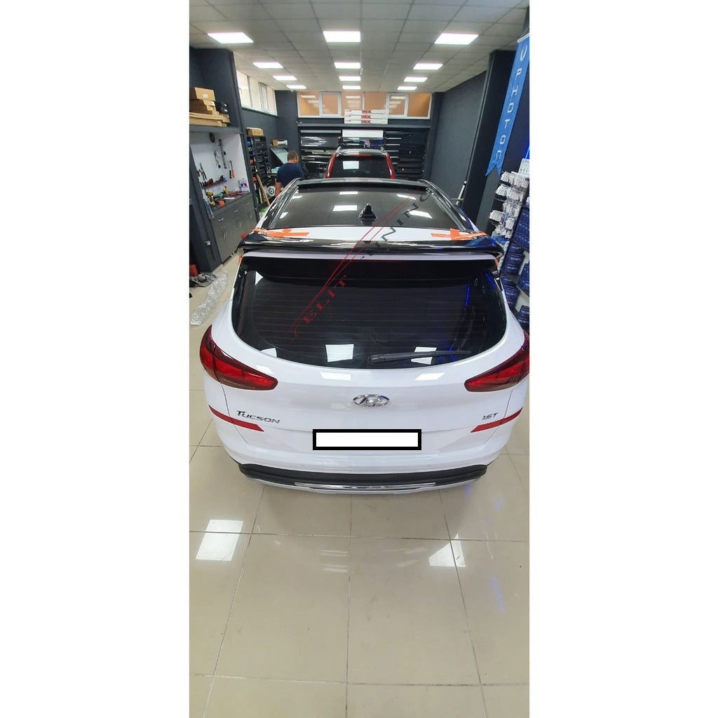 For Hyundai Tucson Spoiler (2016–2020) – Unpainted Fiberglass Rear Wing for Custom Styling