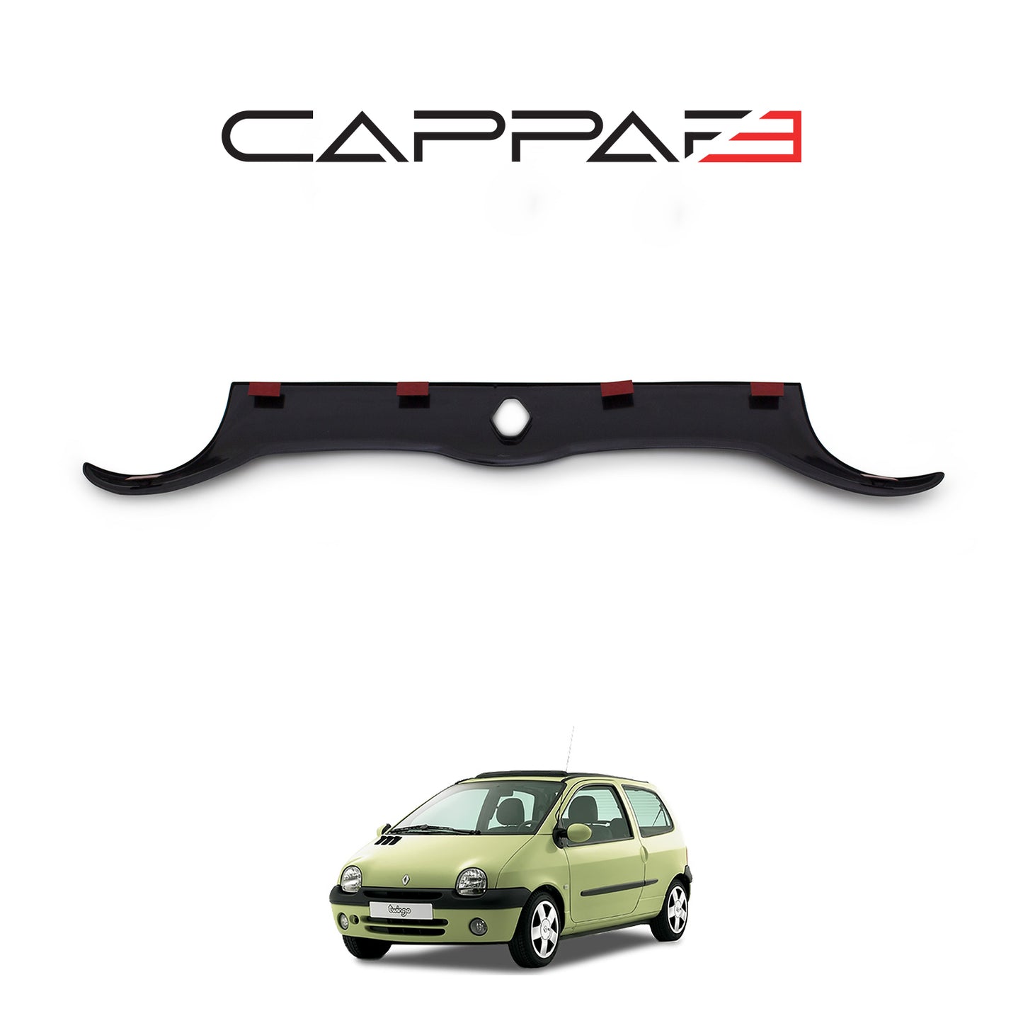 Front Hood Protection Spoiler for Renault Twingo (1993–2002) – Bug Shield & Hood Deflector Guard
