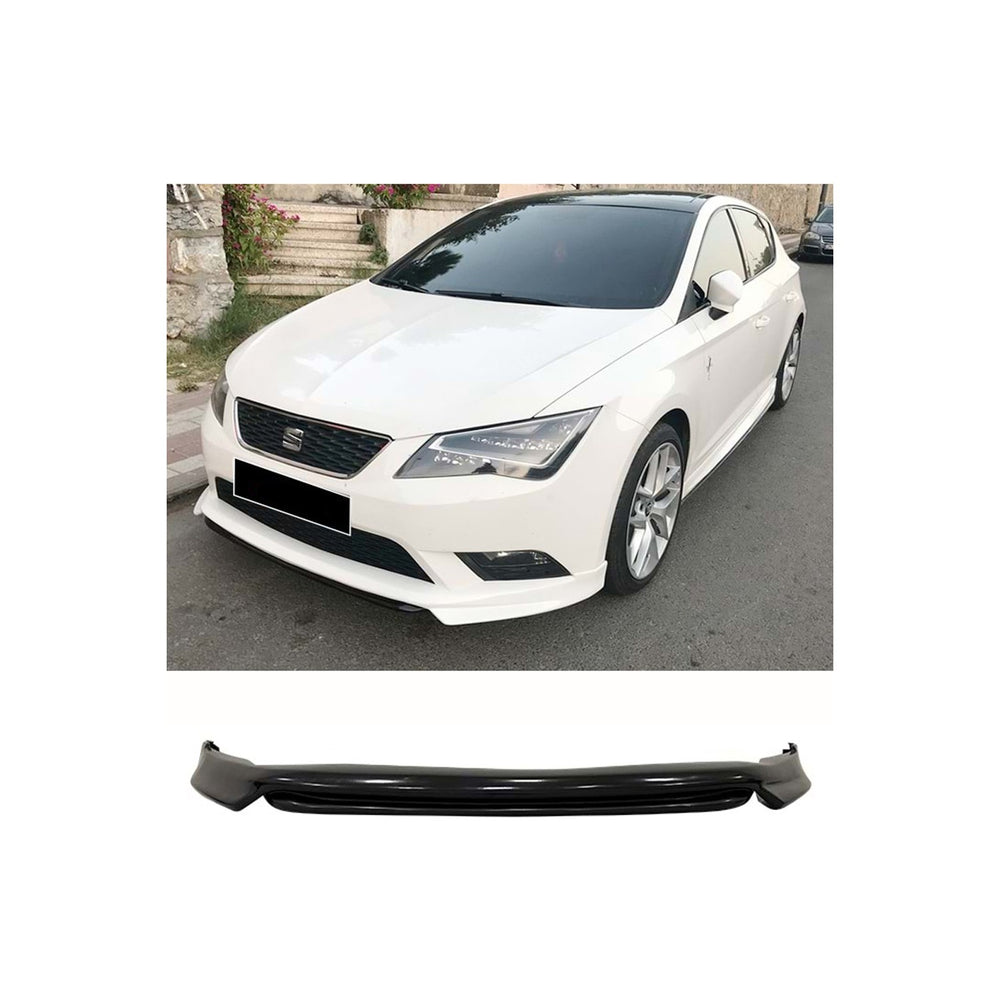 Unpainted Front Lip Splitter for Seat Leon Mk3 (2012–2016) – Custom Prefix Style, ABS Plastic