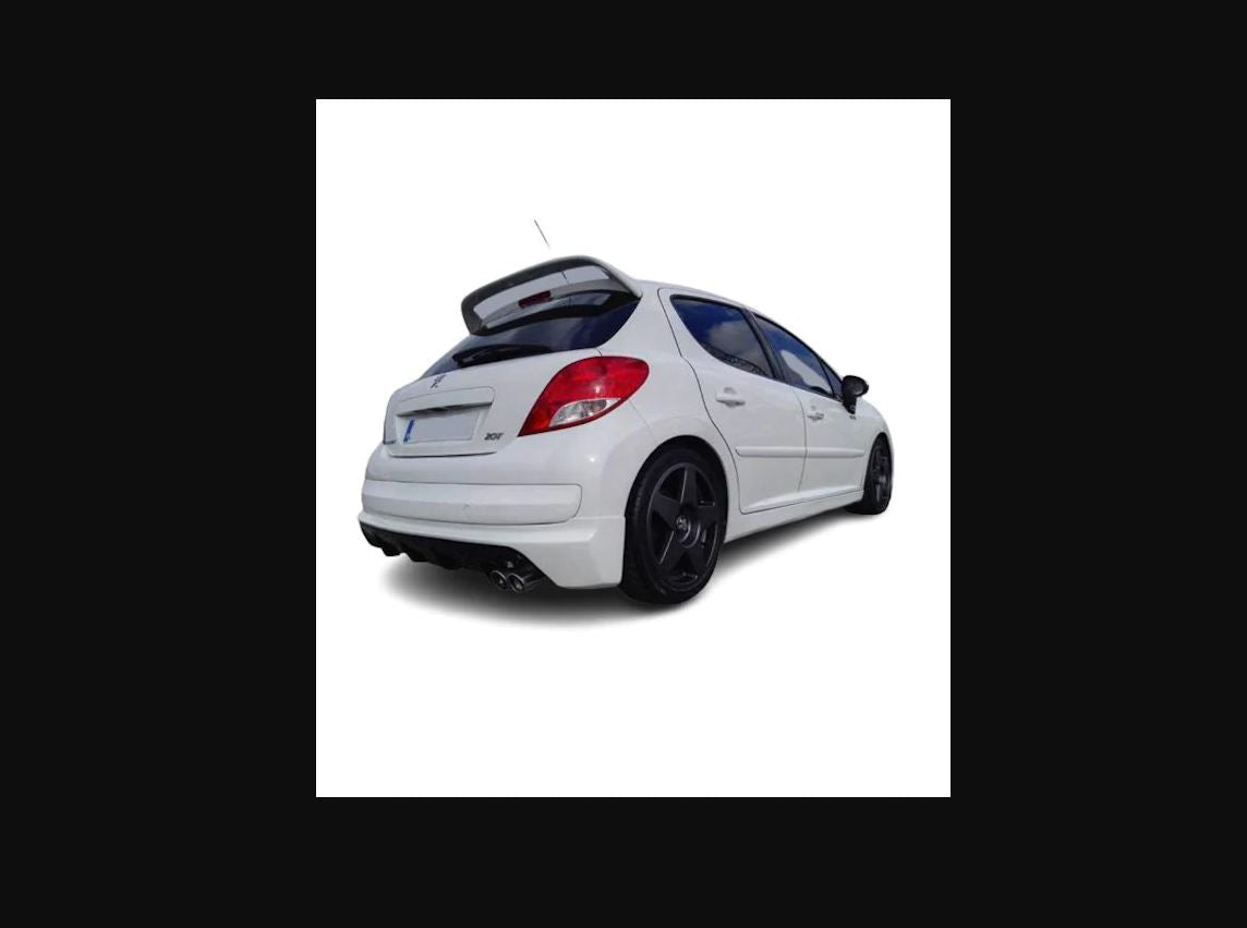 Plastic Rear Bumper Diffuser for Peugeot 207 (2006–2012) – Sporty Rear Splitter Attachment