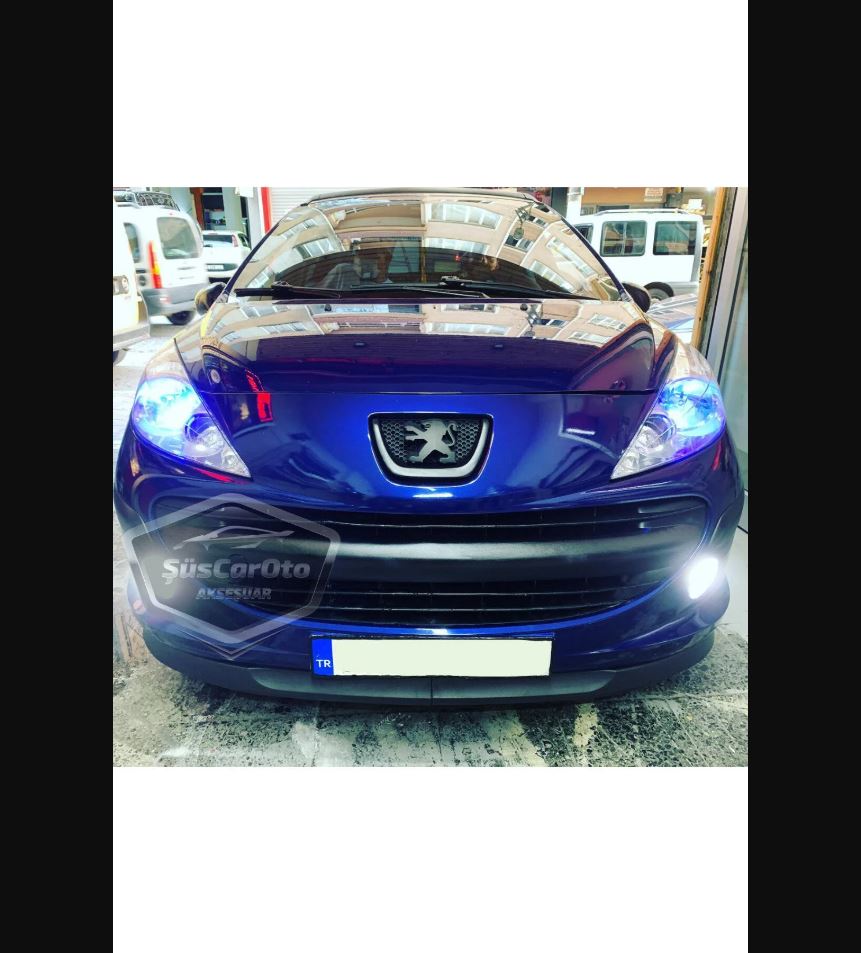 Flexible H Lip Front Splitter for Peugeot 207 (2006–2014) – 2-Piece Under Bumper Spoiler