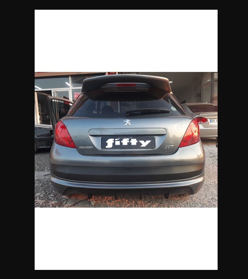 High Style Rear Spoiler for Peugeot 207 – Unpainted & Unprimed Sport Wing