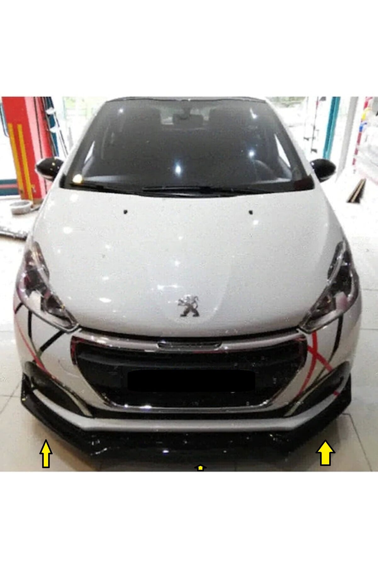 Front Bumper Lip Splitter for Peugeot 208 (2012–2020) – Sporty Lower Lip Extension