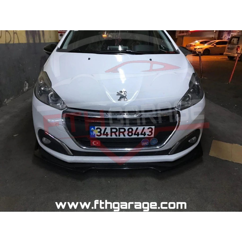 Front Bumper Lip Splitter for Peugeot 208 (2012–2020) – Sporty Lower Lip Extension