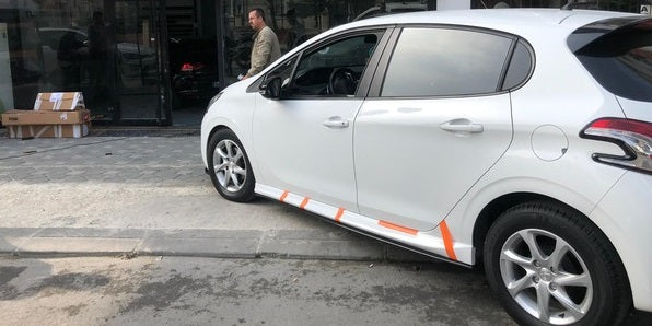 Unpainted Side Skirts for Peugeot 208 (2012–2019) – Sill Trim Body Kit Set
