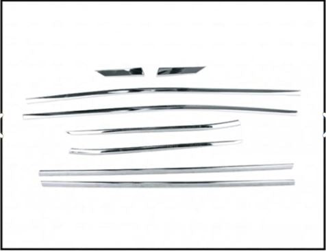 Premium Chrome Window Trim for Peugeot 3008 – Sleek Middle Strip Frame Styling Kit