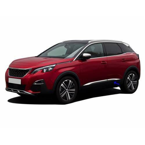 
                  
                    Chrome Side Door Trim for Peugeot 3008 (2016–2022) – 4PCS Stainless Steel Streamer Styling Kit
                  
                
