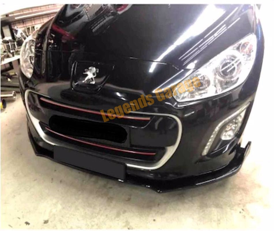 Front Bumper Lip Spoiler for Peugeot 308 (2007–2020) – Sporty Splitter Attachment Upgrade