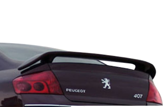 Unpainted Trunk Top Spoiler for Peugeot 407 – Rear Wing Body Kit Accessory