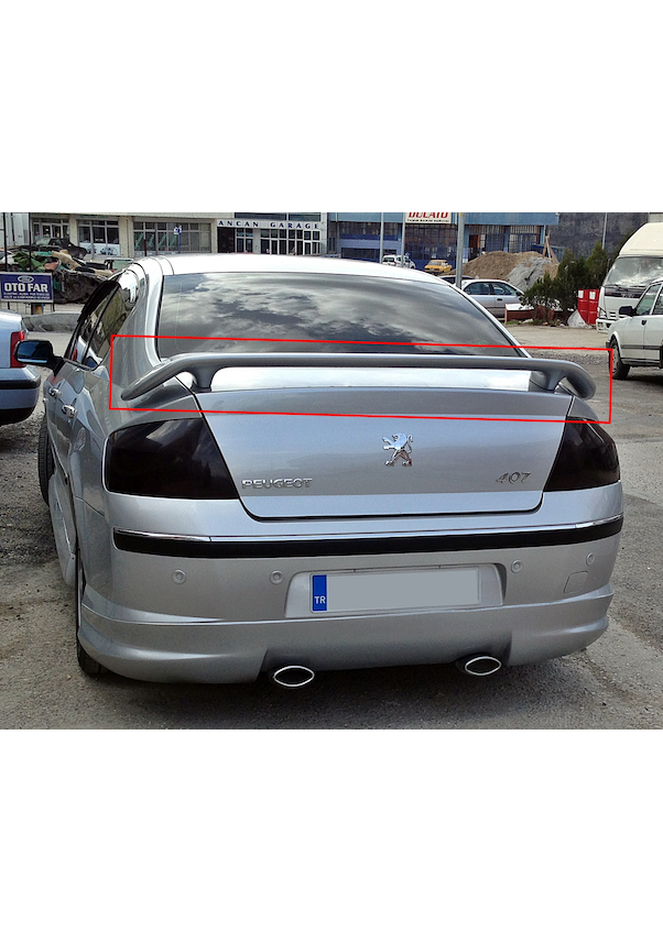 Unpainted Trunk Top Spoiler for Peugeot 407 – Rear Wing Body Kit Accessory
