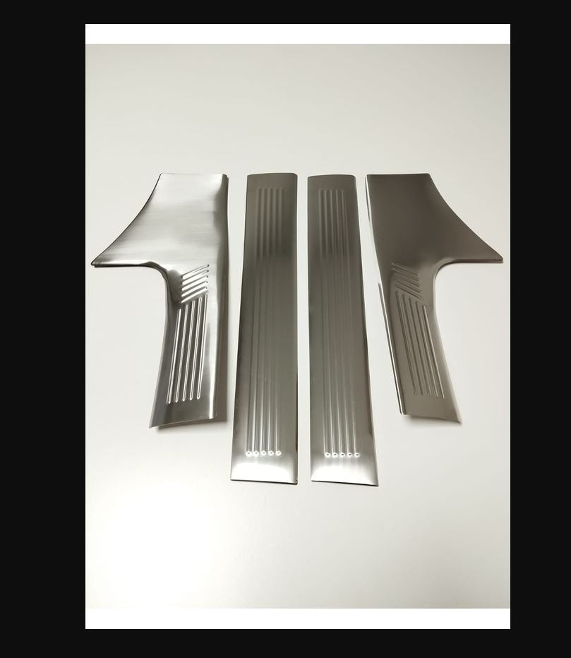 4PCS Stainless Steel Chrome Interior Door Sill for Peugeot 408 (2022–2025) – Premium Car Entry Guard Plates