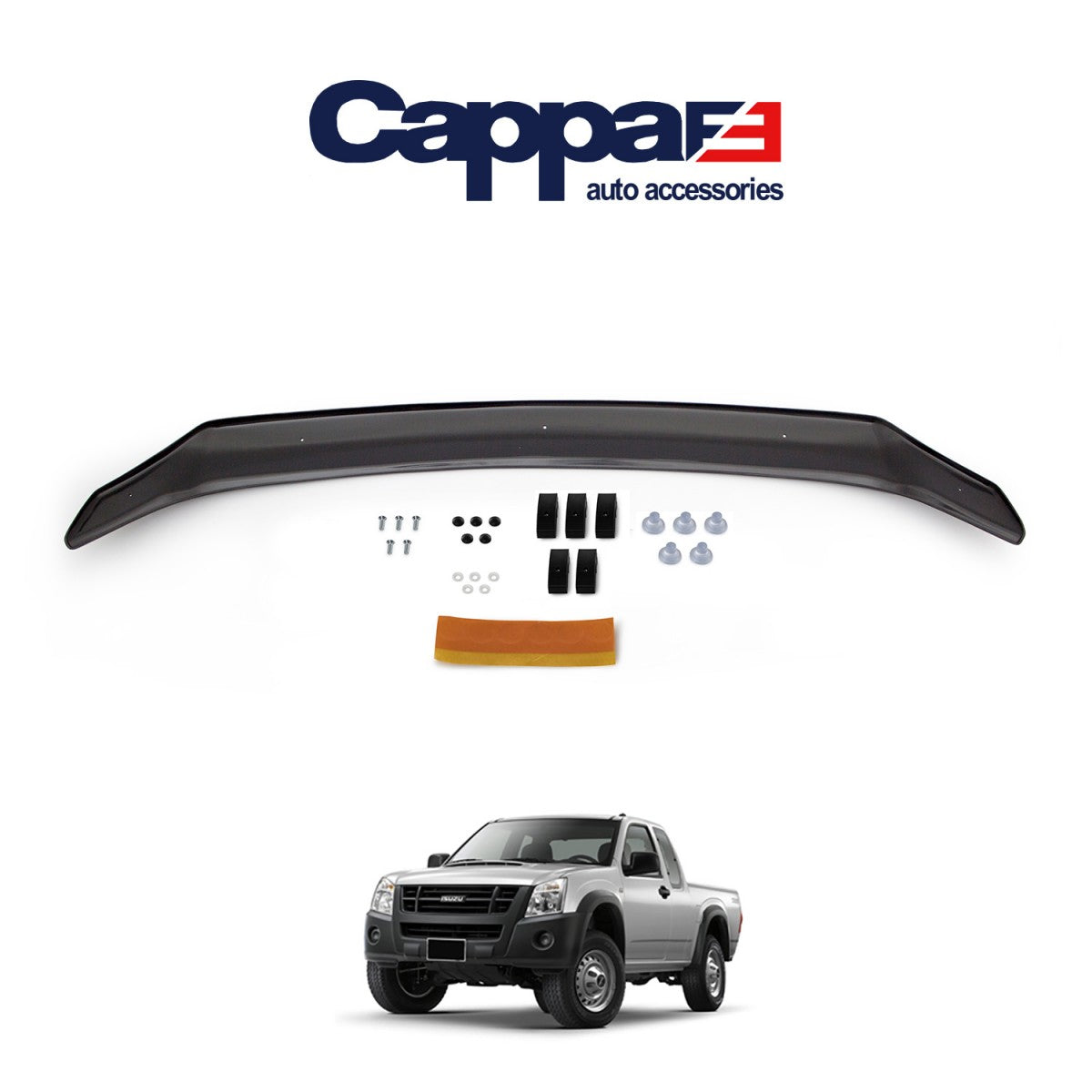 For Isuzu D-Max 2002–2012 Front Hood Deflector – Bug Shield Spoiler Guard for Hood Protection